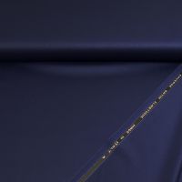 Coupon110x145 Stretch Wol double face satin Exclusieve Italiaanse stof  kleur 4301 blue medio