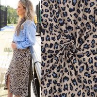 Linnen viscose animal print Poppy meets pomme collection