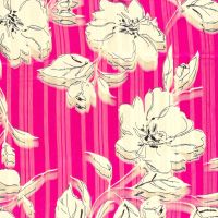Chiffon stof met bloemen – Fuchsia # My image