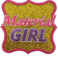 Material Girl - Carnavals Embleem - Carnavals  strijk embleem