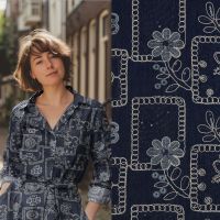 jeans demin met borduring en pailletten