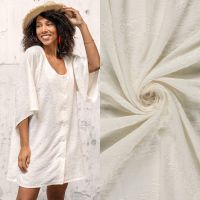 Geborduurde linnen look ivory My image