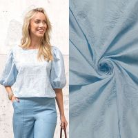 Geborduurde Katoen licht blauw / My image