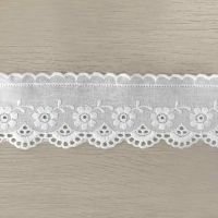 Broderie kant wit  5cm breed