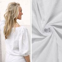 Geborduurde Katoen wit/ My image