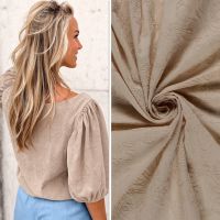 Geborduurde Katoen beige/ My image