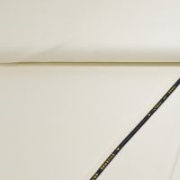 Coupon 050x150  Wol double face satin Exclusieve Italiaanse stof  kleur 0010 ivory