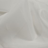Coupon 080x145 satijn organza ivory kleur 111