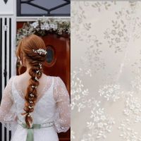 Bruidskant bloementjes  ivory 3614-111