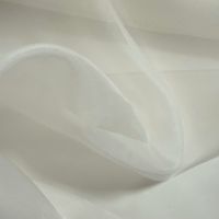 coupon 080x1.45 zijde organza ivory 1186-111Couture organza