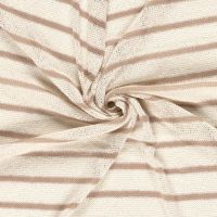 Zomer breisel met streep  ivory camel / My image