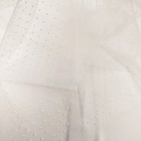 Sluier tule met nopjes ivory 150cm breed