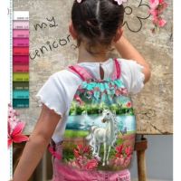 Canvas kids rugzak panel / coupon 