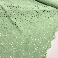 Guipure kant bloemen mint 