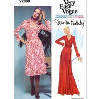 Vogue V2000 H5 patroon Iconische Wikkeljurk van Diane von Furstenberg 
