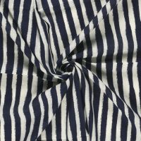 viscose katoen streep linnen look blauw