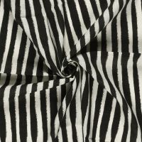 viscose katoen streep linnen look zwart