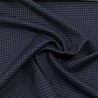 wol zijde pepit ruitje donkerblauw