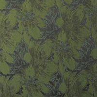 Jacquard Stoffen met Bloemen  groen