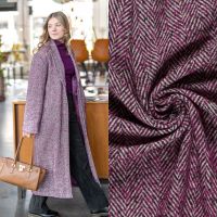 Tweed visgraad -paars- My image