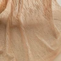 Glitter tule streep fantasie zilver  huidskleur