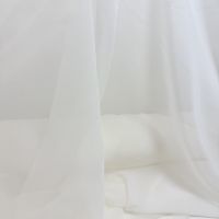  Zijde voile  italiaanse designer stof ivory