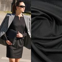 Punta milano jersey met strassteentjes zwart - A LaVille -Burda