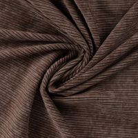 stretch Corduroy met Gewassen Vintage Look  bruin
