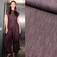 Denim jeans A laVille  bordeaux rood / knipmode