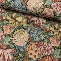 A la Ville Gobelin Stof -Burda -Knipmode -brique olijf groen bloemen