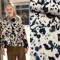 mantelstof koeienprint – a la ville -Knipmode