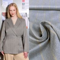Krijtstreep grijs met beige| A LA VILLE -knipmode