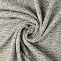 Tweed visgraat licht blauw beige