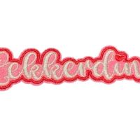 Embleem Lekker ding  strijk embleem