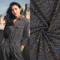 Denim animal donker blauw bruin