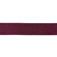 40mm elastiek  Glitter Uni 40 mm -  Bordeaux rood