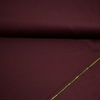 Coupon 050x145 Stretch Wol double face satin Exclusieve Italiaanse stof bordeaux rood kl3015