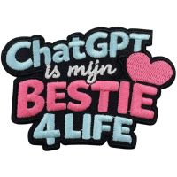 ChatGPT Is Mijn Bestie - Carnavals Embleem strijkbaar