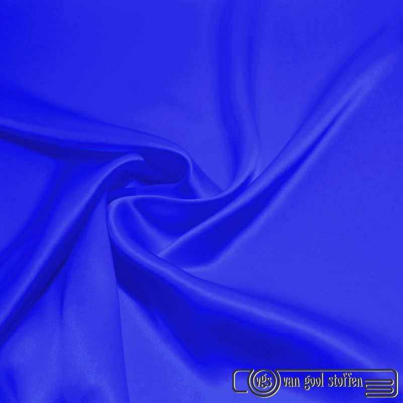 Zijde kobalt blauw kleur 86
